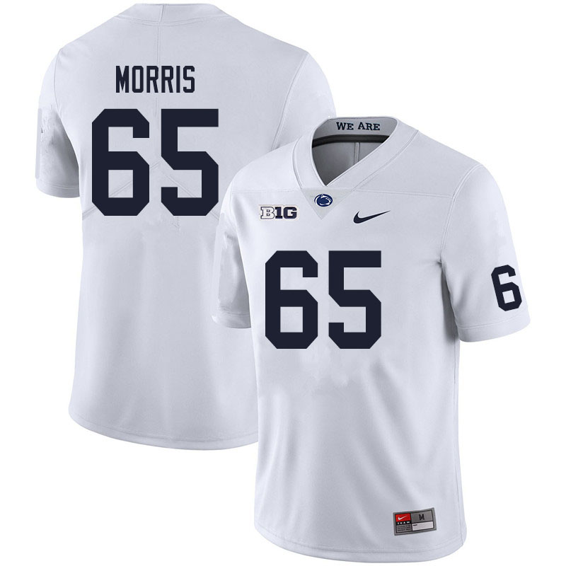 NCAA Nike Men's Penn State Nittany Lions Hudson Morris #65 College Football Authentic White Stitched Jersey VZH5098TB